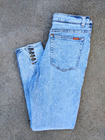 High Waisted Acid Heathered Jeans (31)