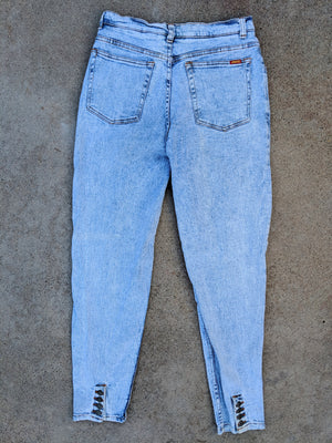 High Wiasted Acid Heathered Jeans (31)