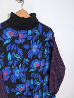 Floral Turtleneck Sweater - Women's (L)