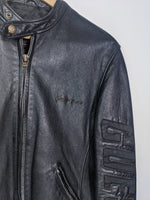 Guess Leather Motorcycle Jacket (S)