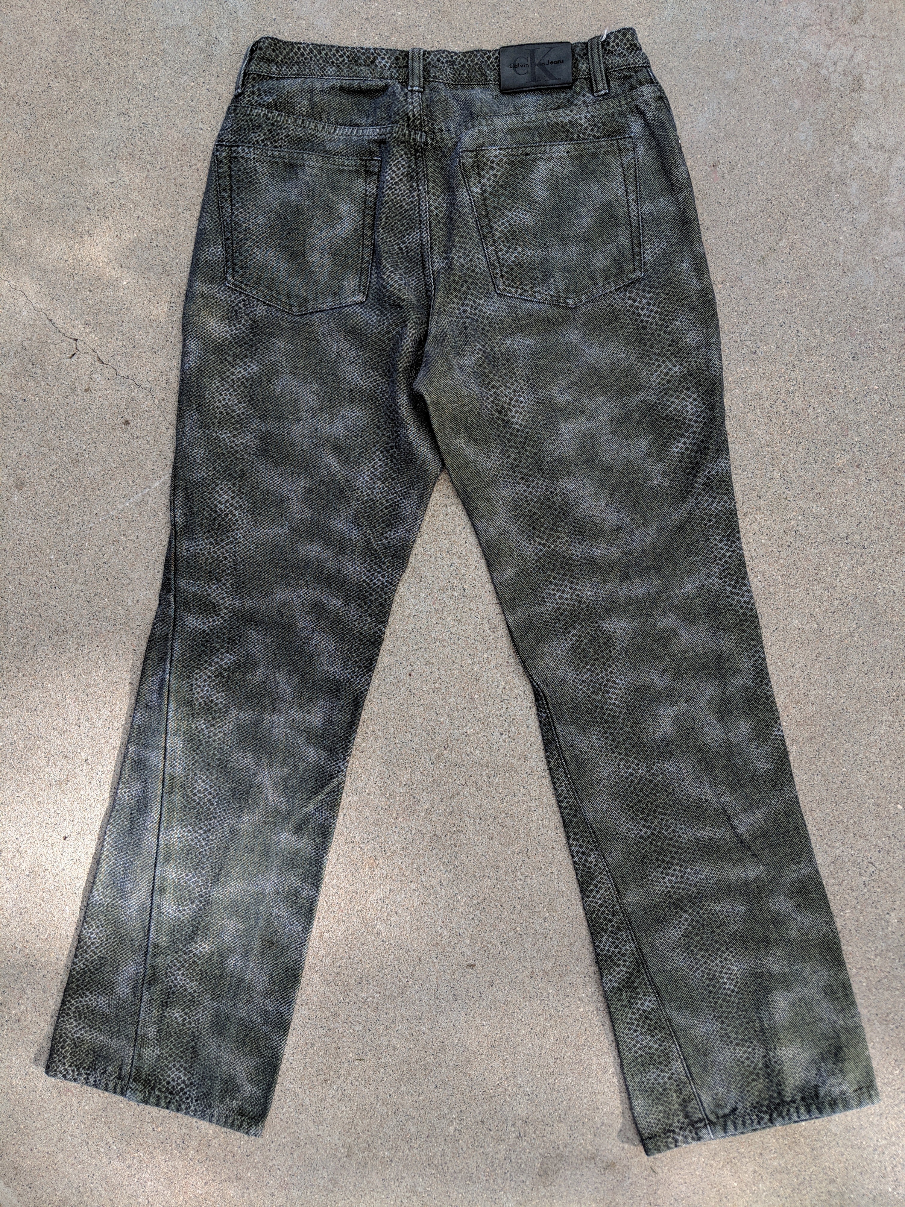 Snake Skin Print Jeans (10)