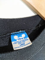 80's Mickey Felt Patch Sweatshirt (S)