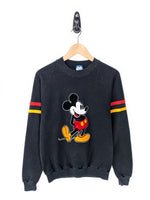 80's Mickey Felt Patch Sweatshirt (S)