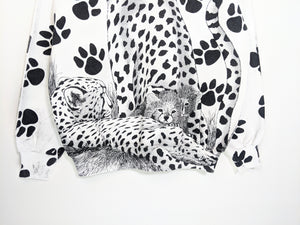 All Over Cheetah & Cub Sweatshirt (L)