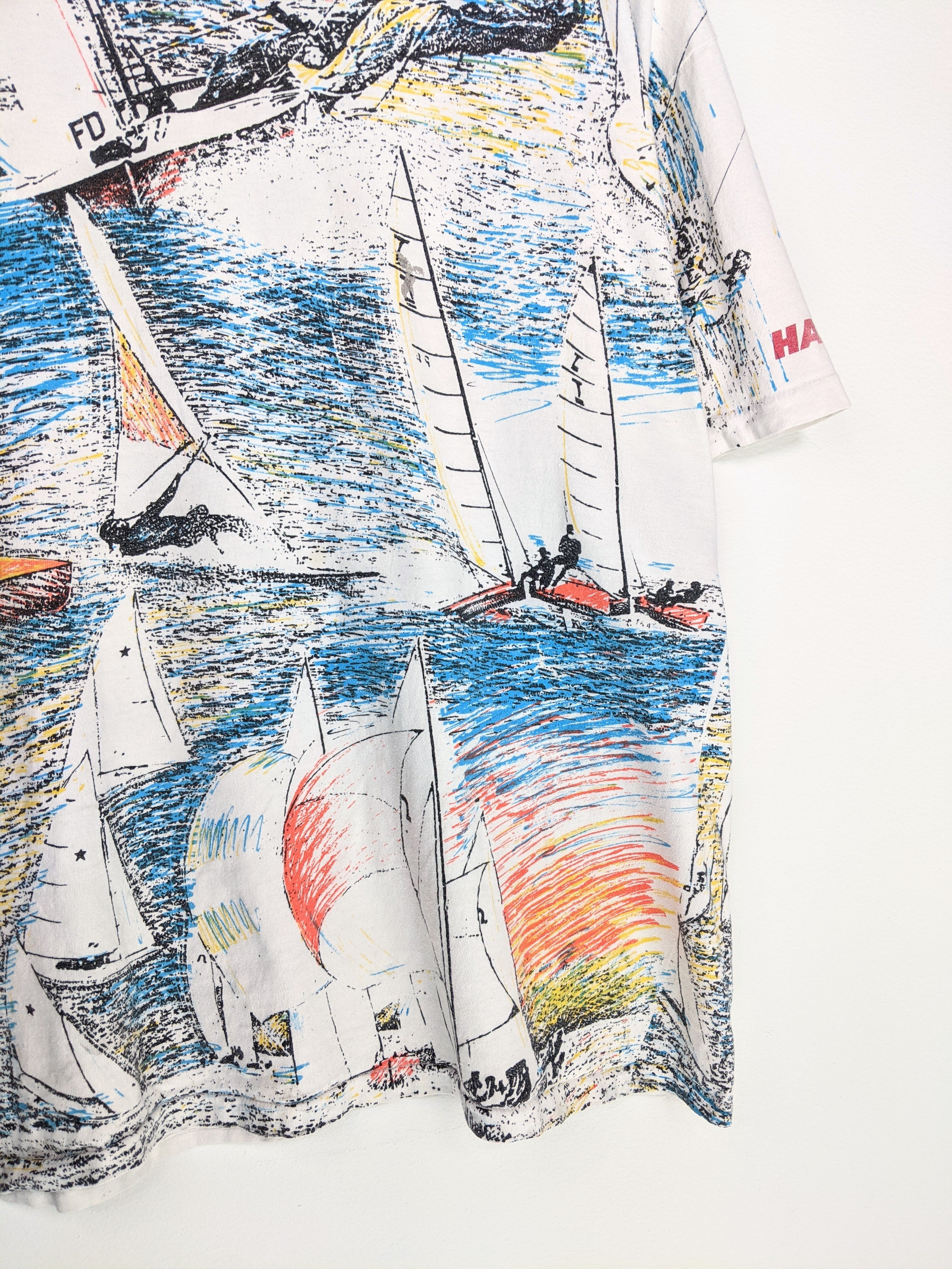 All Over Print Sailing Tee (L)